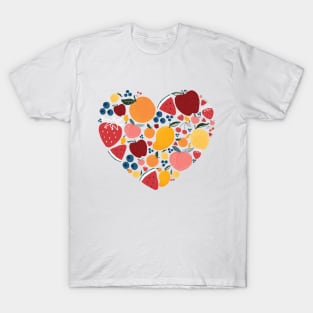 Fruits love heart T-Shirt